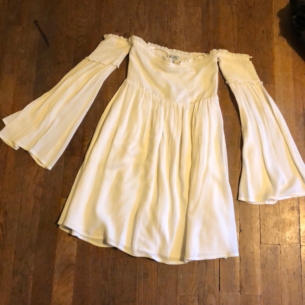 Ecote Off the Shoulder Smocked Dress